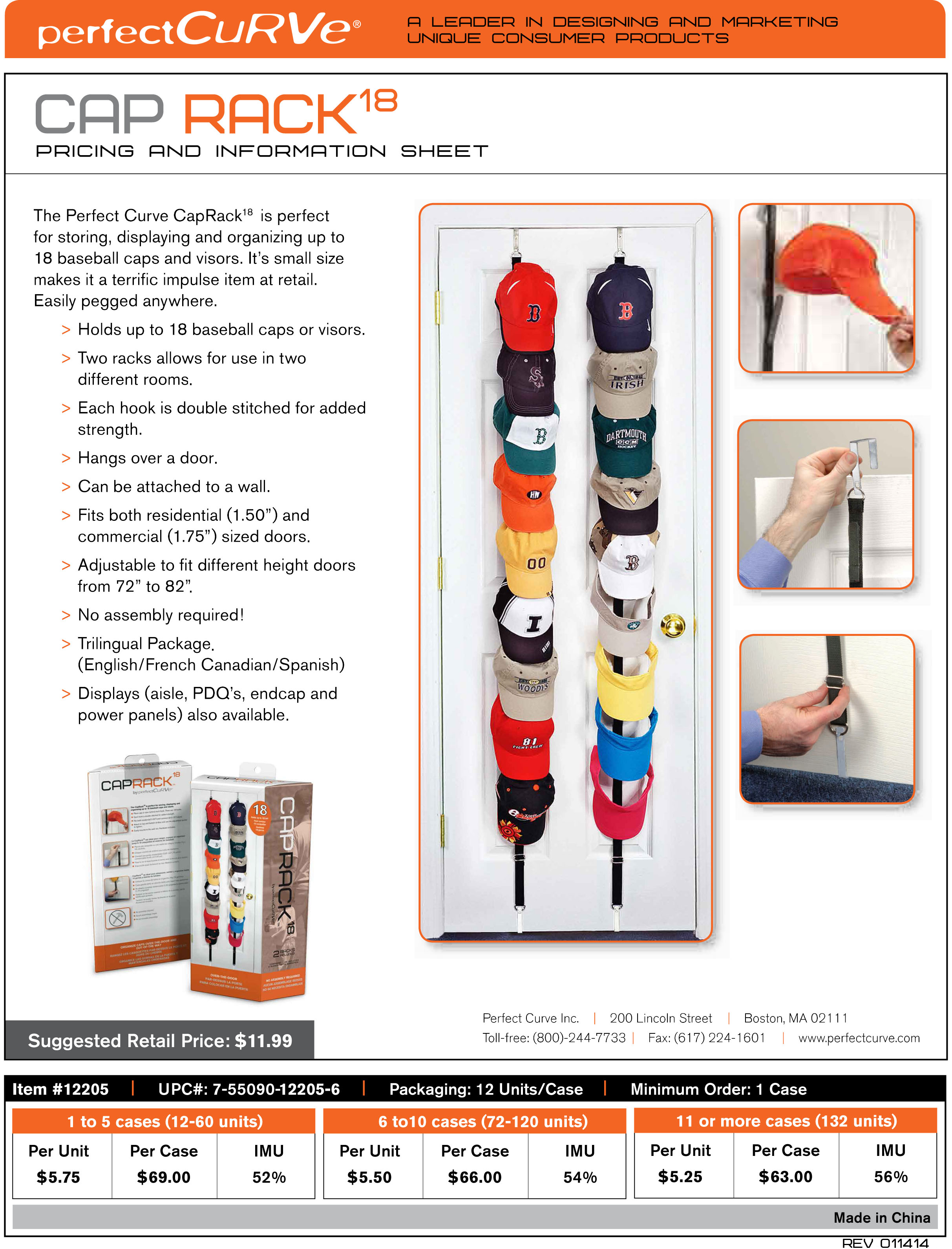 Perfect Curve Cap Rack Custom Skull Caps Perfect Curve Cap Rack Expansion Kit Image View Catalog
