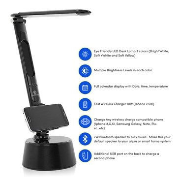 swiss military multi functional bluetooth desk lamp